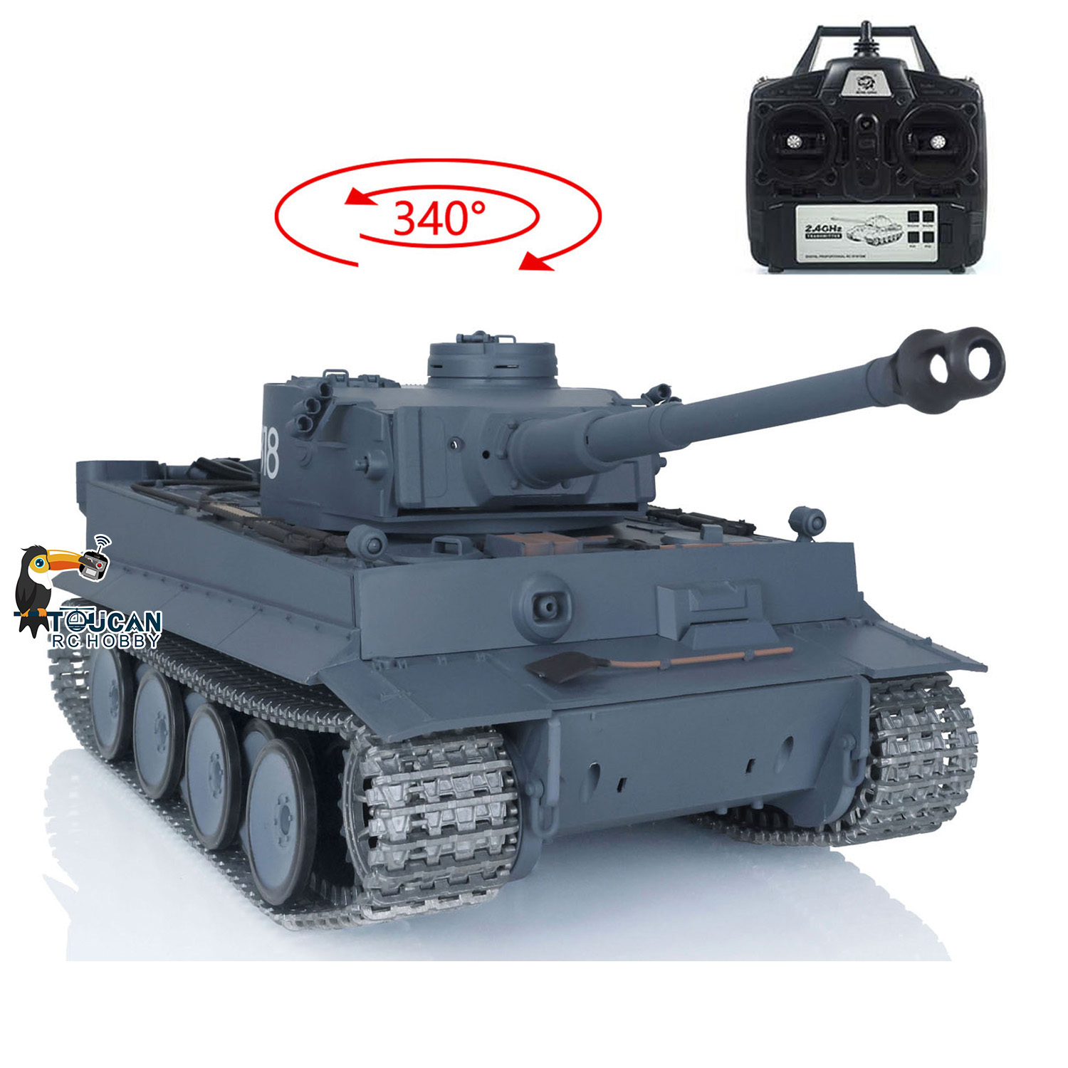 Tanque RC US Stock 3818 Heng L - Heng Long Rc Tank 1/16 Upgrade Metal avaliação e preço